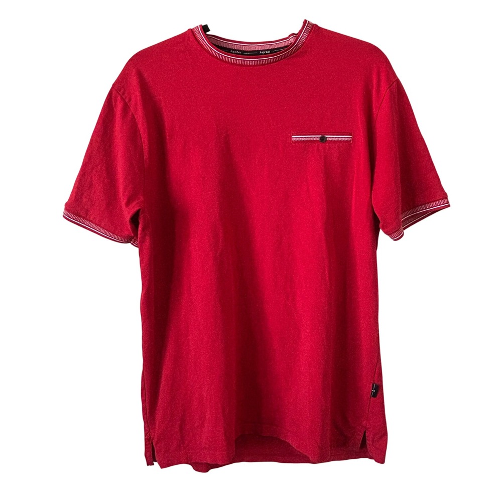 Artful Rebel T-Shirt Large‎ Red Excellent Short Sleeve Pocket Tee Mens